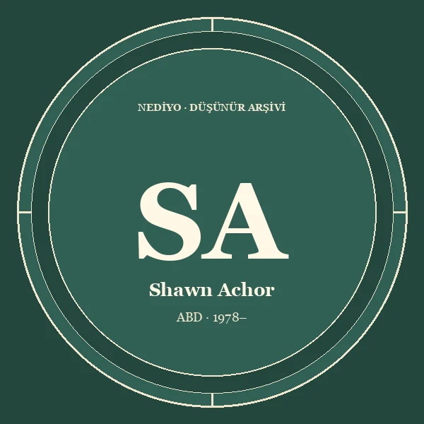 Shawn Achor düşünür portresi