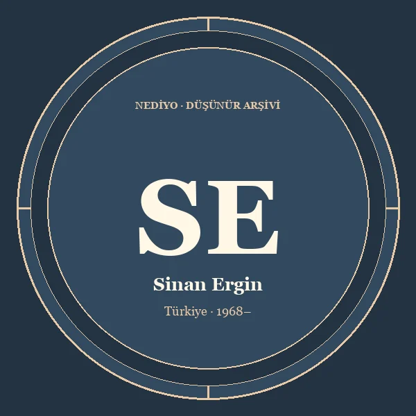 Sinan Ergin düşünür portresi