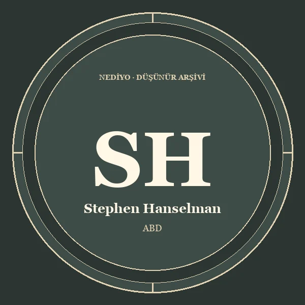 Stephen Hanselman düşünür portresi
