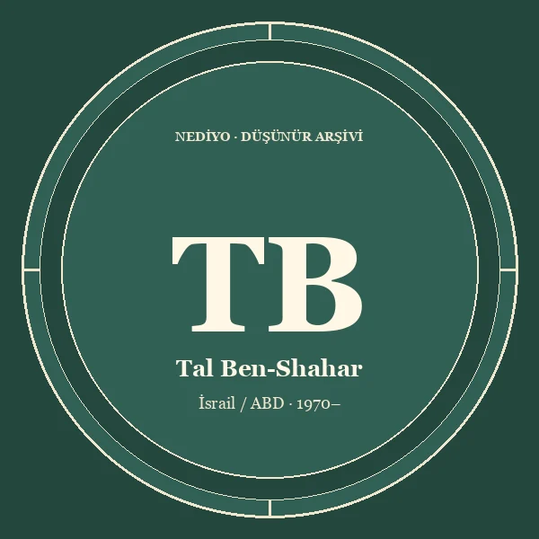 Tal Ben-Shahar düşünür portresi