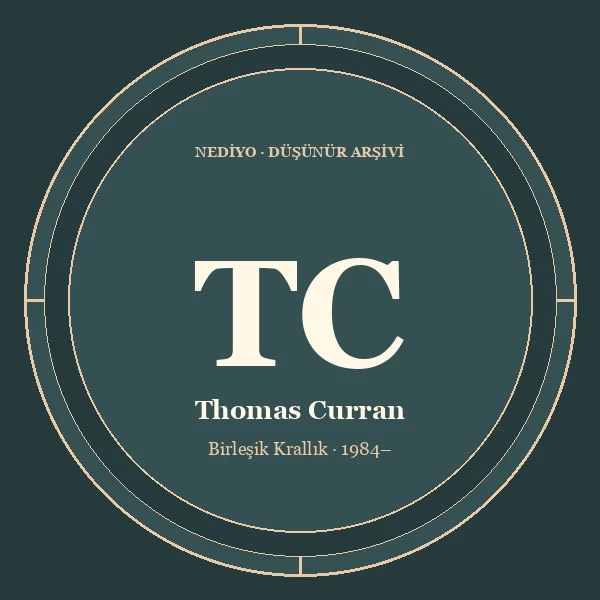 Thomas Curran düşünür portresi