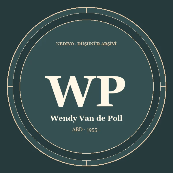 Wendy Van de Poll düşünür portresi